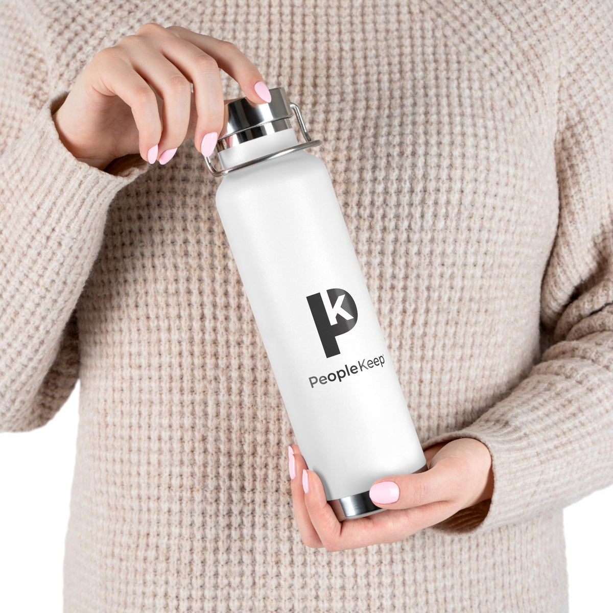 PeopleKeep Copper Vacuum Insulated Bottle, 22oz