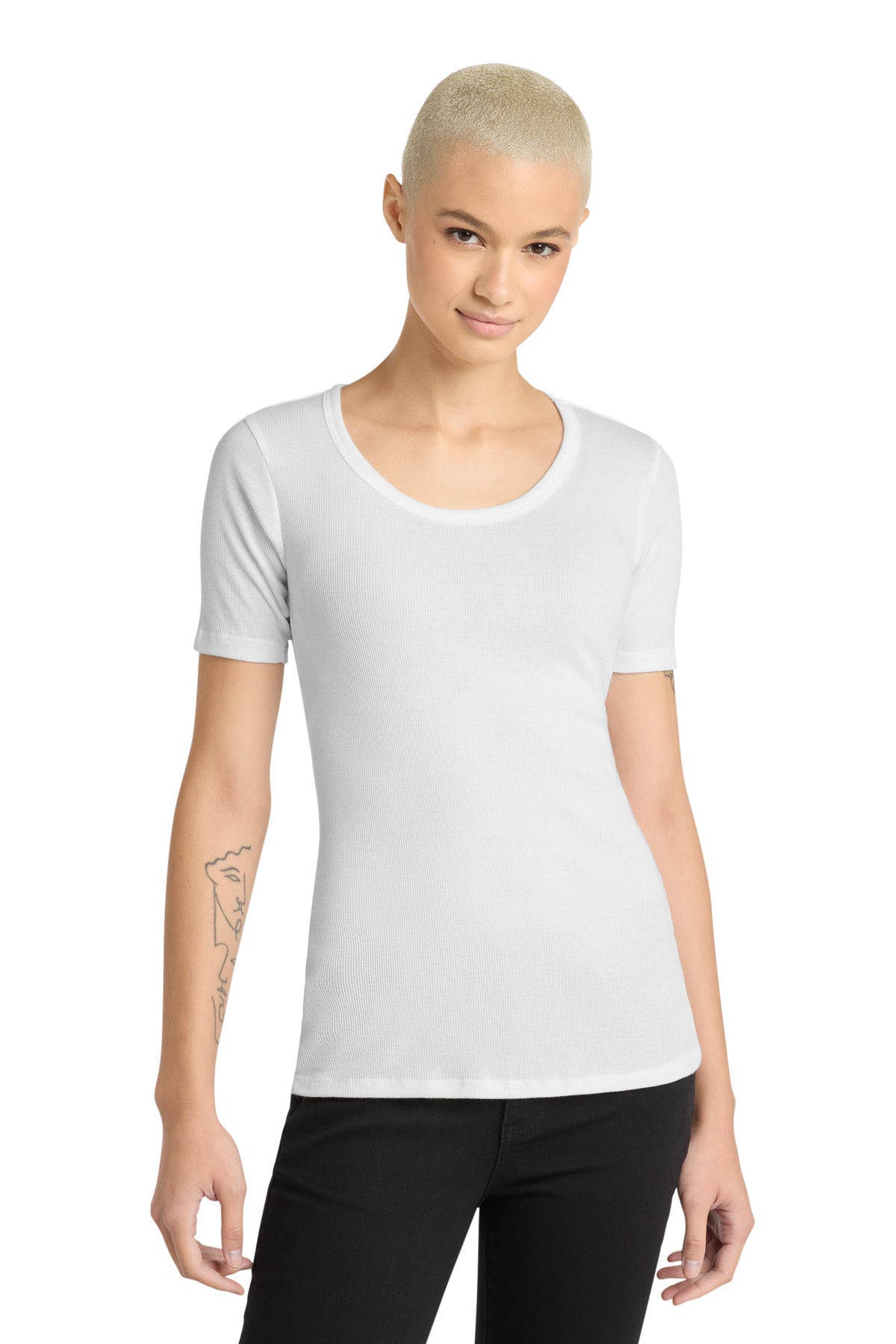 District® Women's V.I.T.™Rib Scoop Neck Tee DT6020