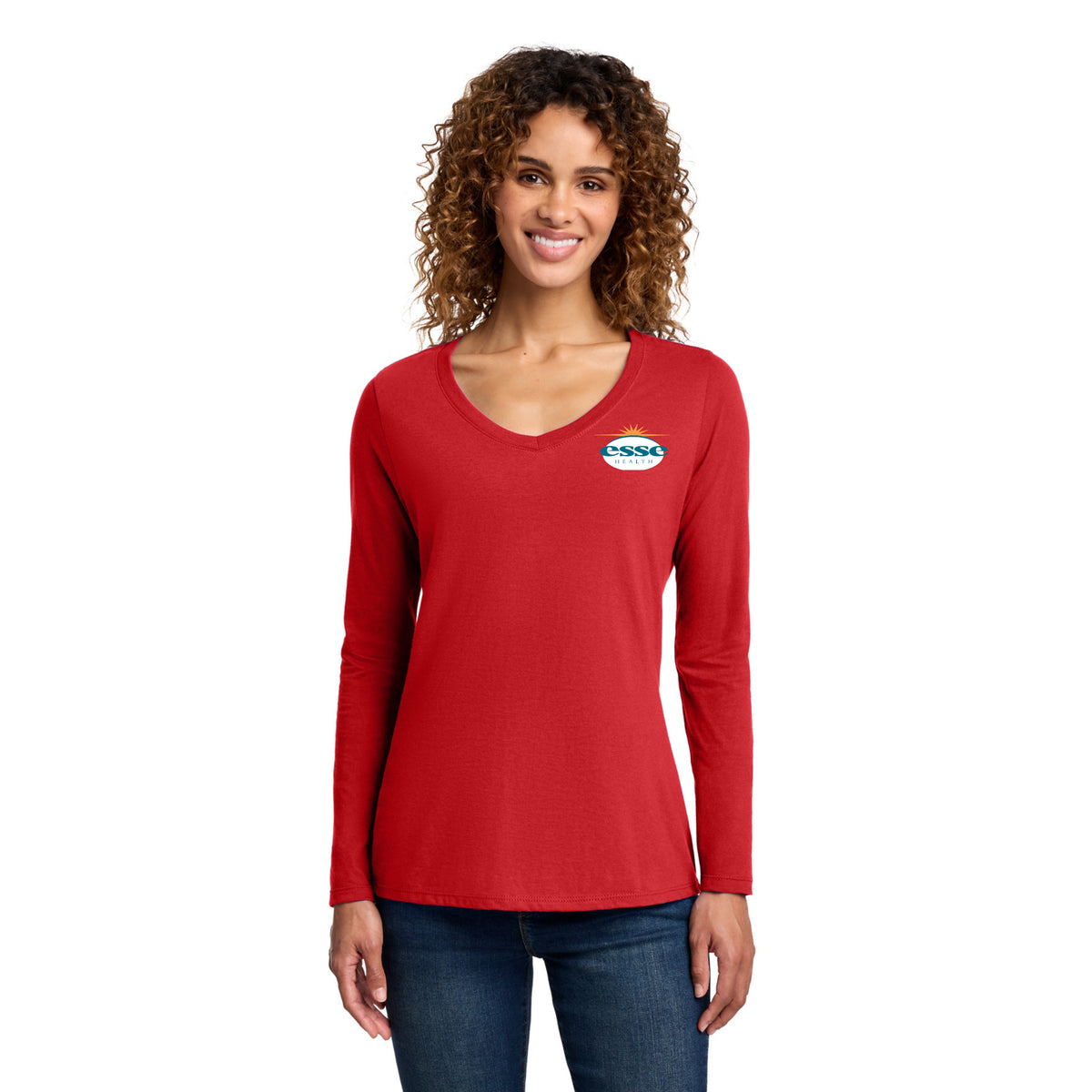 Women's Long Sleeve V-Neck Tee