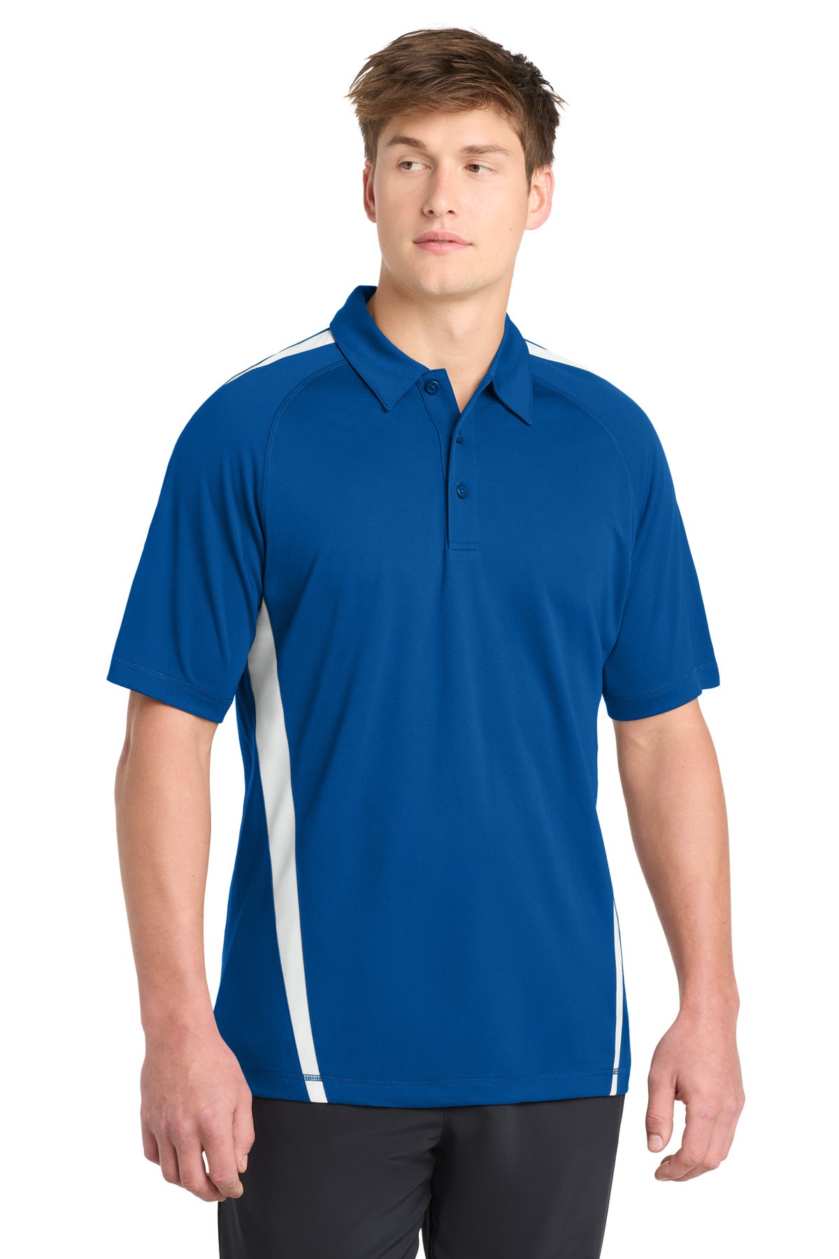 Sport-Tek® PosiCharge® Micro-Mesh Colorblock Polo. ST685