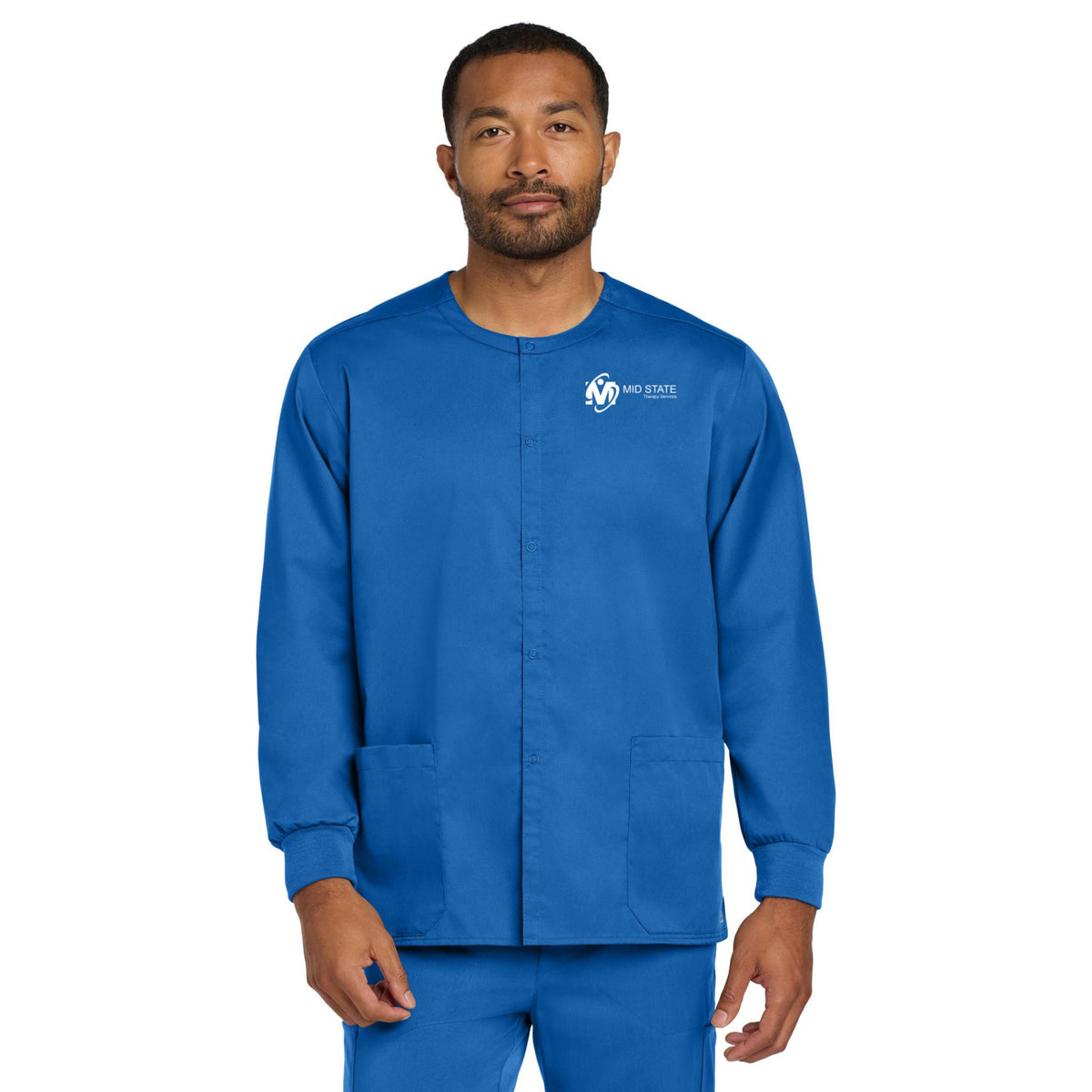 MSTS Wink® Unisex WorkFlex Snap-Front Scrub Jacket