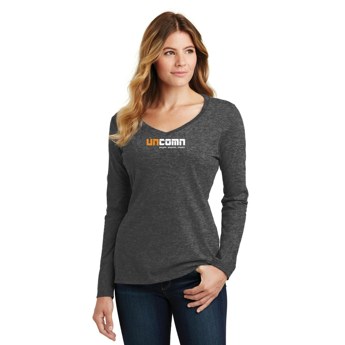Women's Long Sleeve V-Neck Tee