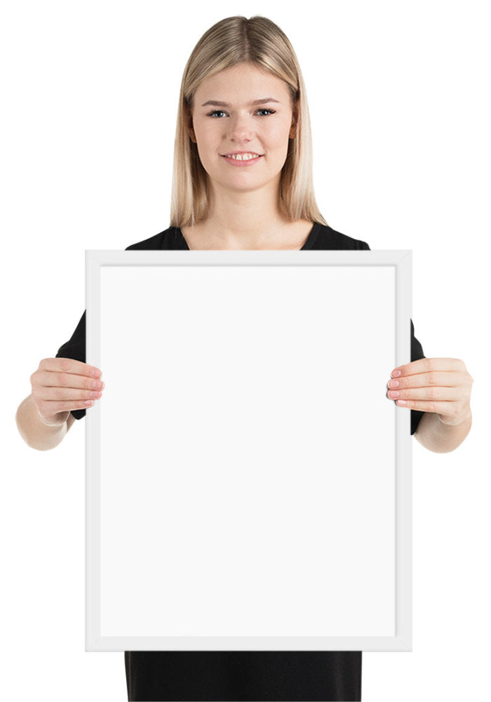 Premium Luster Photo Paper Framed Poster (in)