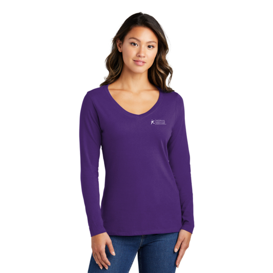 Women's Long Sleeve V-Neck Tee