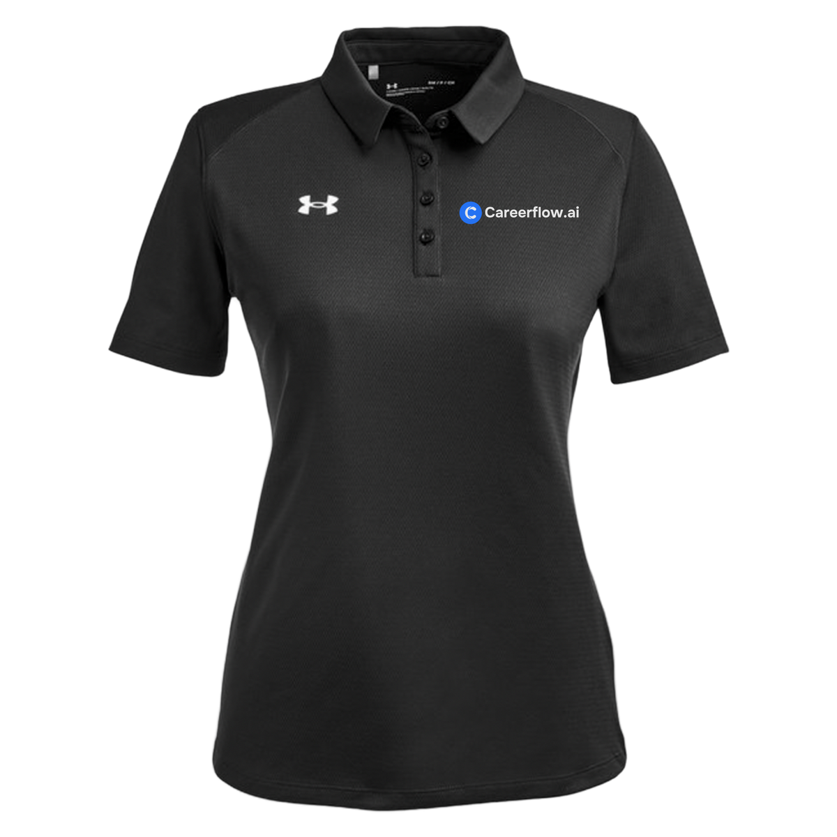 careerflow-under-armour-womens-tech-polo-embroidery-leftchest-1370431-black-flat-front