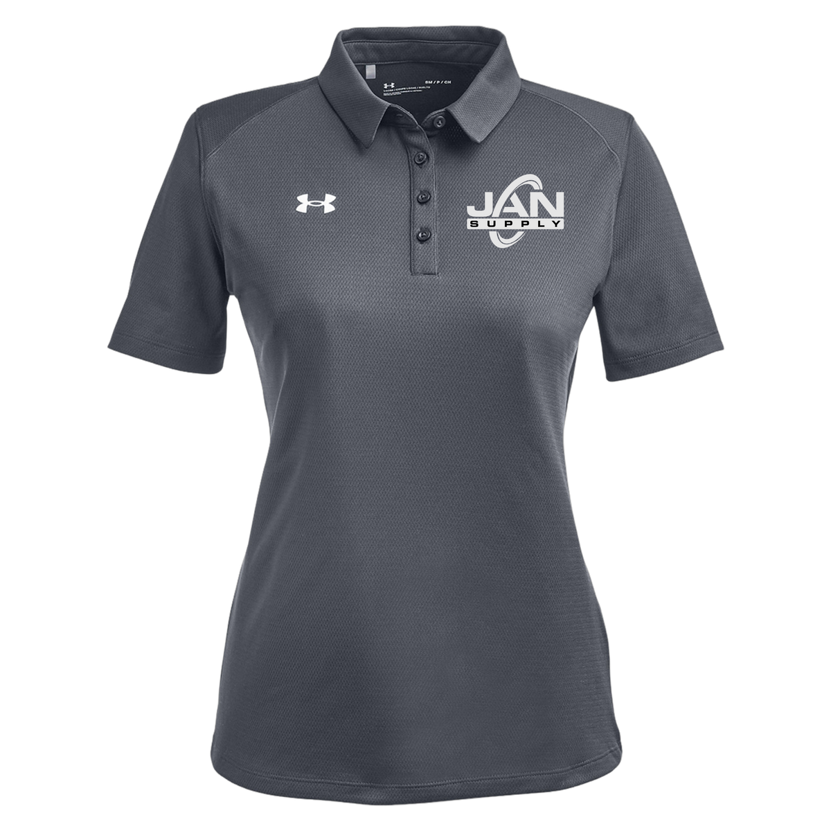 jan-pro-under-armour-womens-tech-polo-embroidery-leftchest-1370431-csgreylightheatherwhite-flat-front