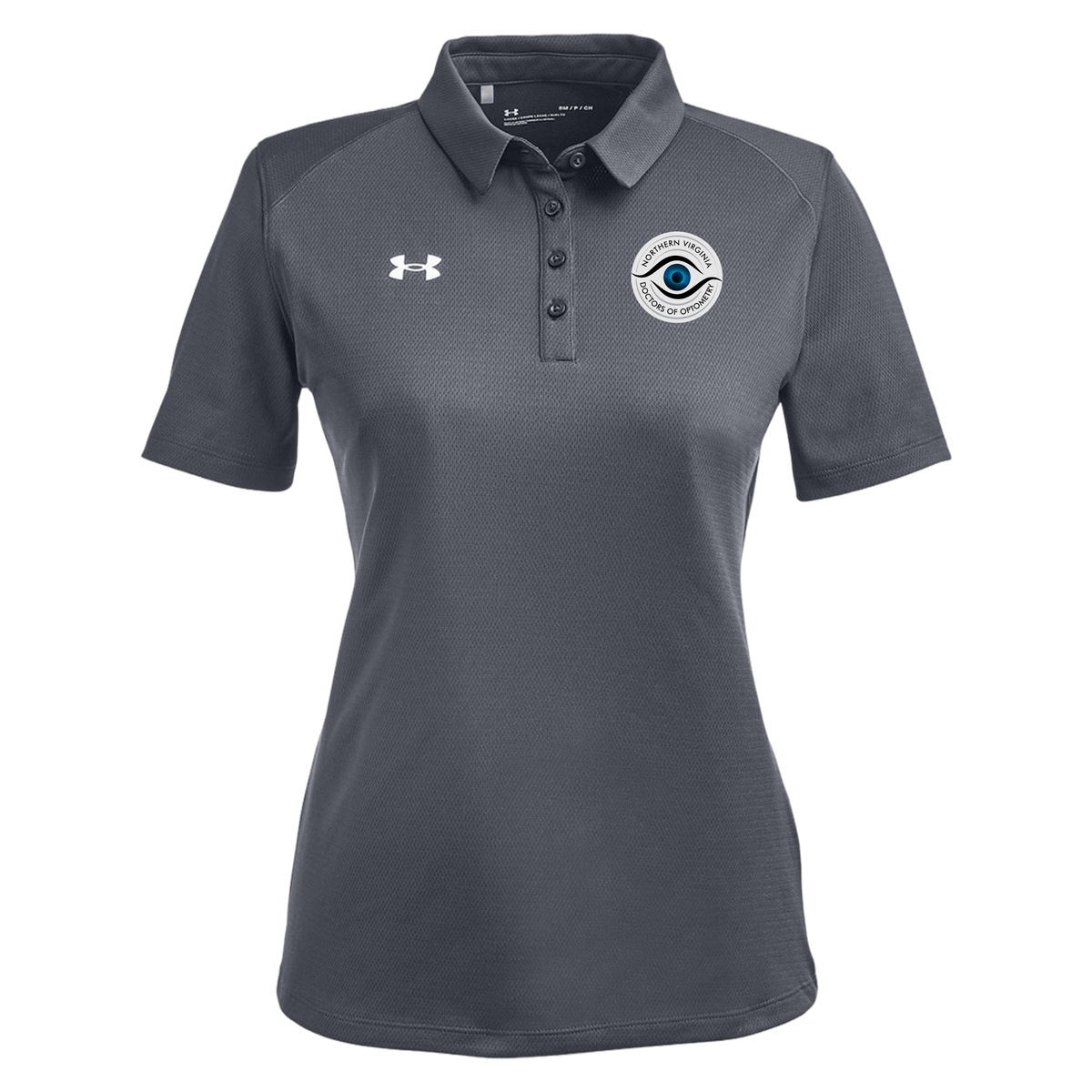 novaeyedocs-under-armour-womens-tech-polo-embroidery-leftchest-1370431-csgreylightheatherwhite-flat-front