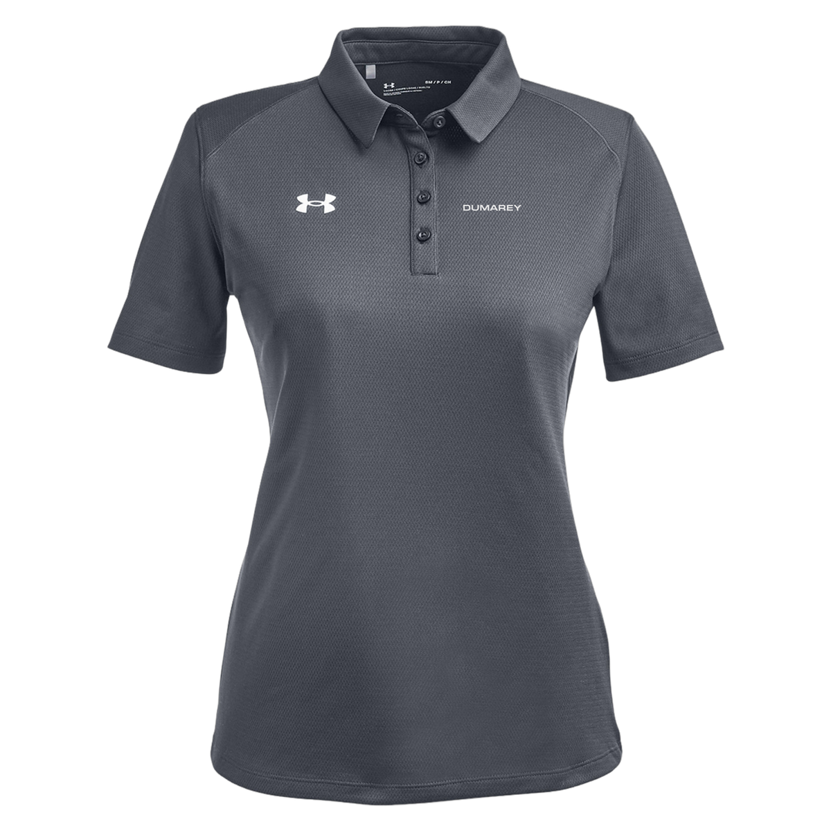 dumarey-under-armour-womens-tech-polo-embroidery-leftchest-1370431-csgreylightheatherwhite-flat-front