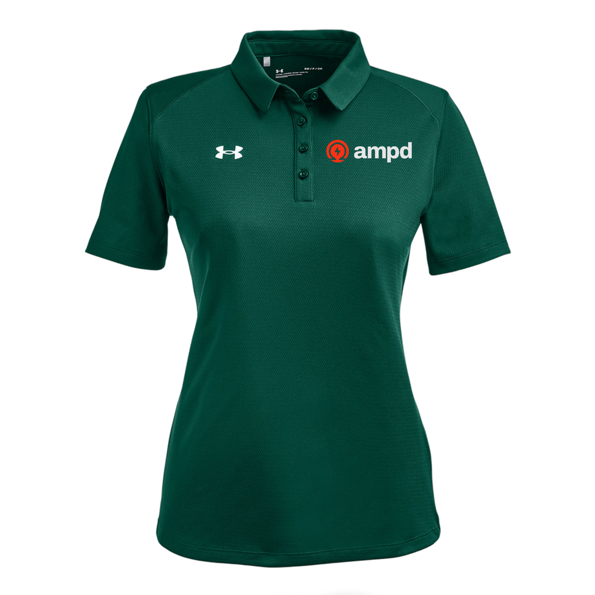 ampd-under-armour-womens-tech-polo-embroidery-leftchest-1370431-forgreen-flat-front