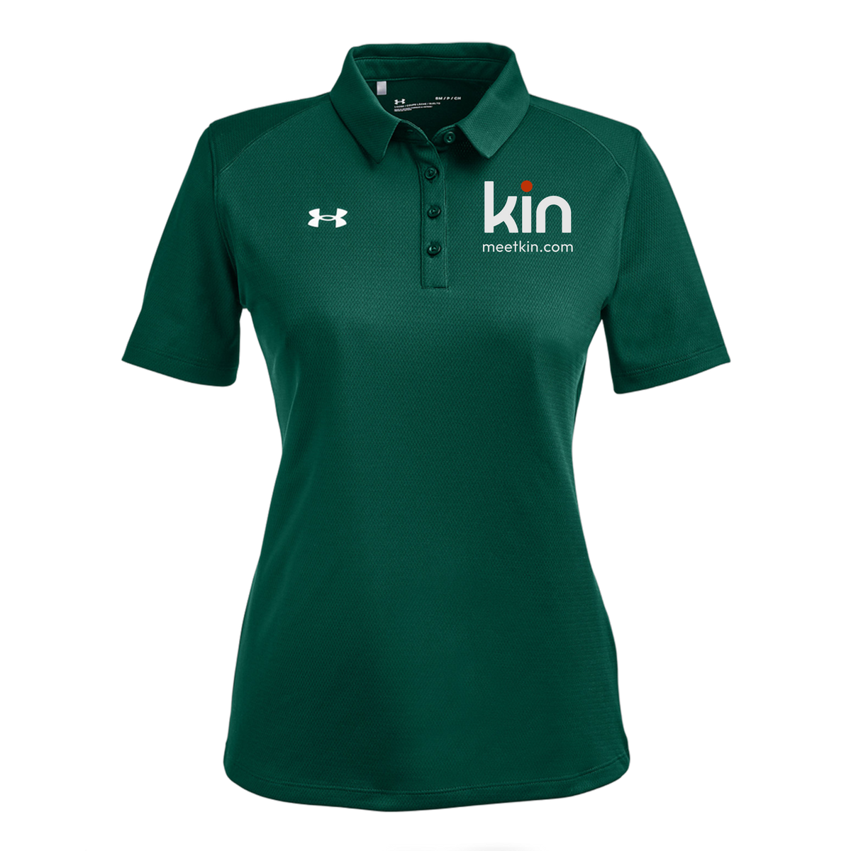 kin-under-armour-womens-tech-polo-embroidery-leftchest-1370431-forgreen-flat-front
