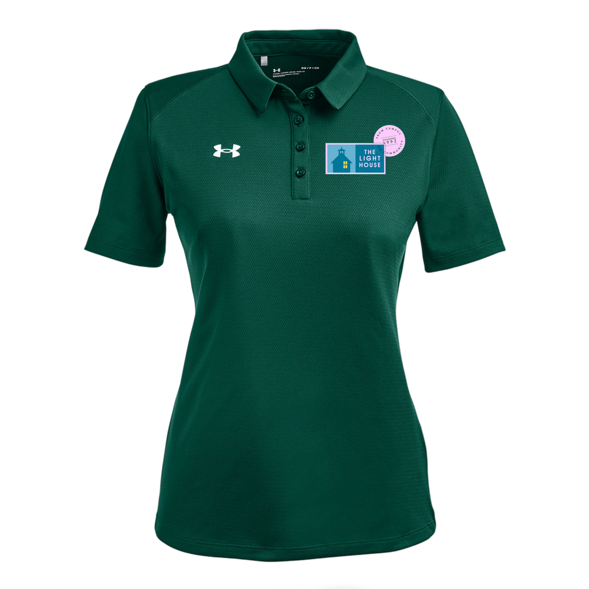 lhcampus-under-armour-womens-tech-polo-embroidery-leftchest-1370431-forgreen-flat-front