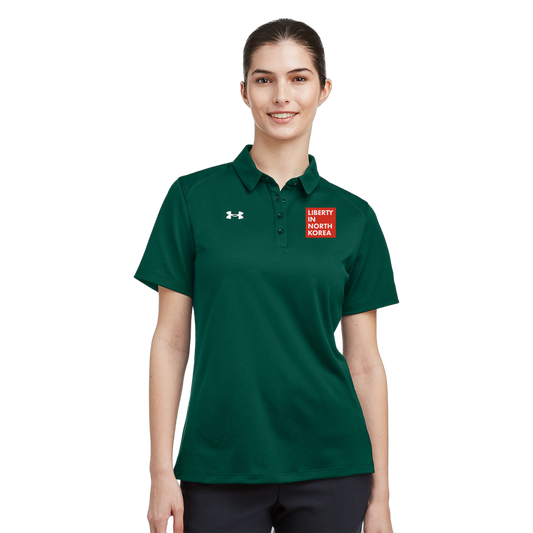 libertyinnorthkorea-under-armour-womens-tech-polo-primary-mockup