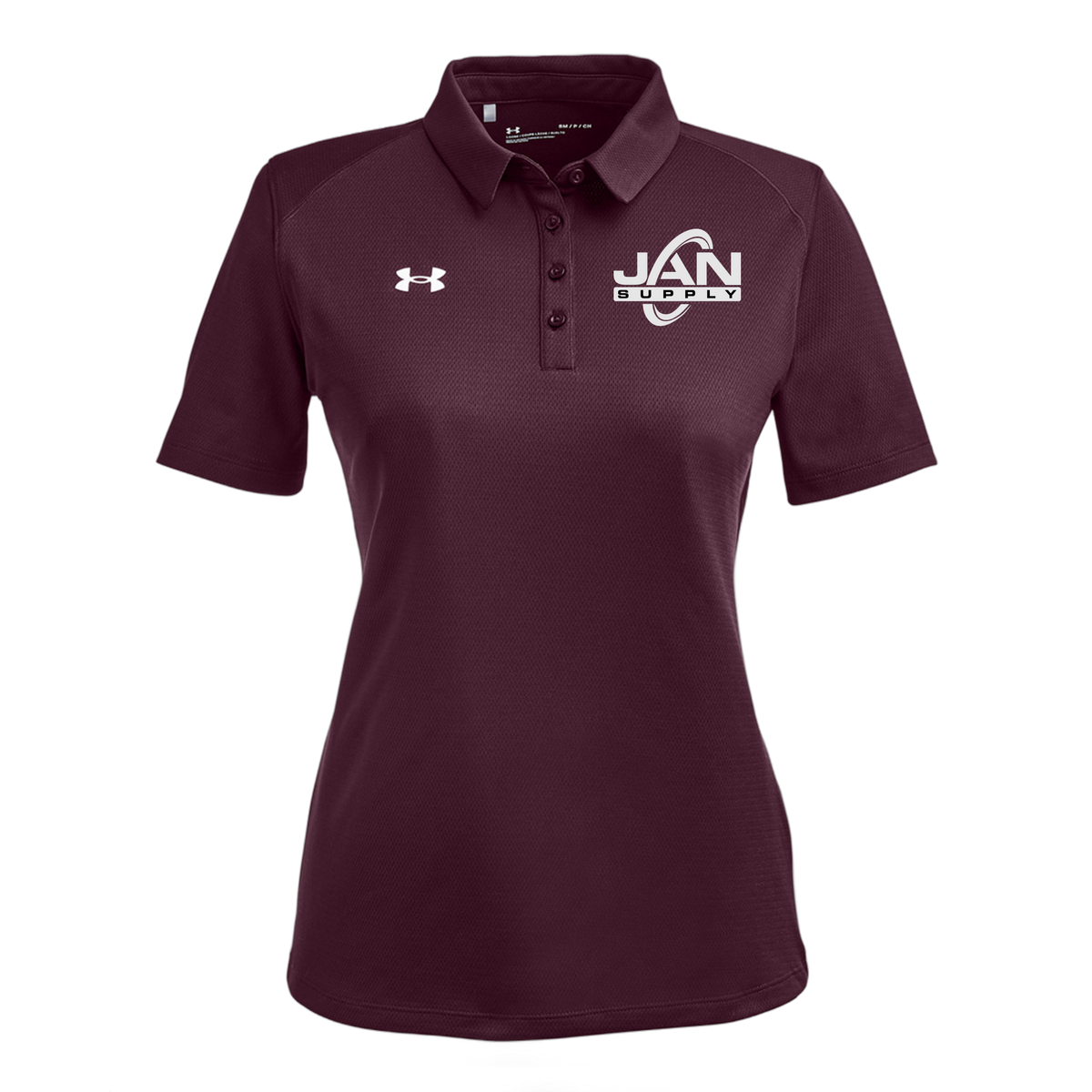 jan-pro-under-armour-womens-tech-polo-embroidery-leftchest-1370431-maroon-flat-front