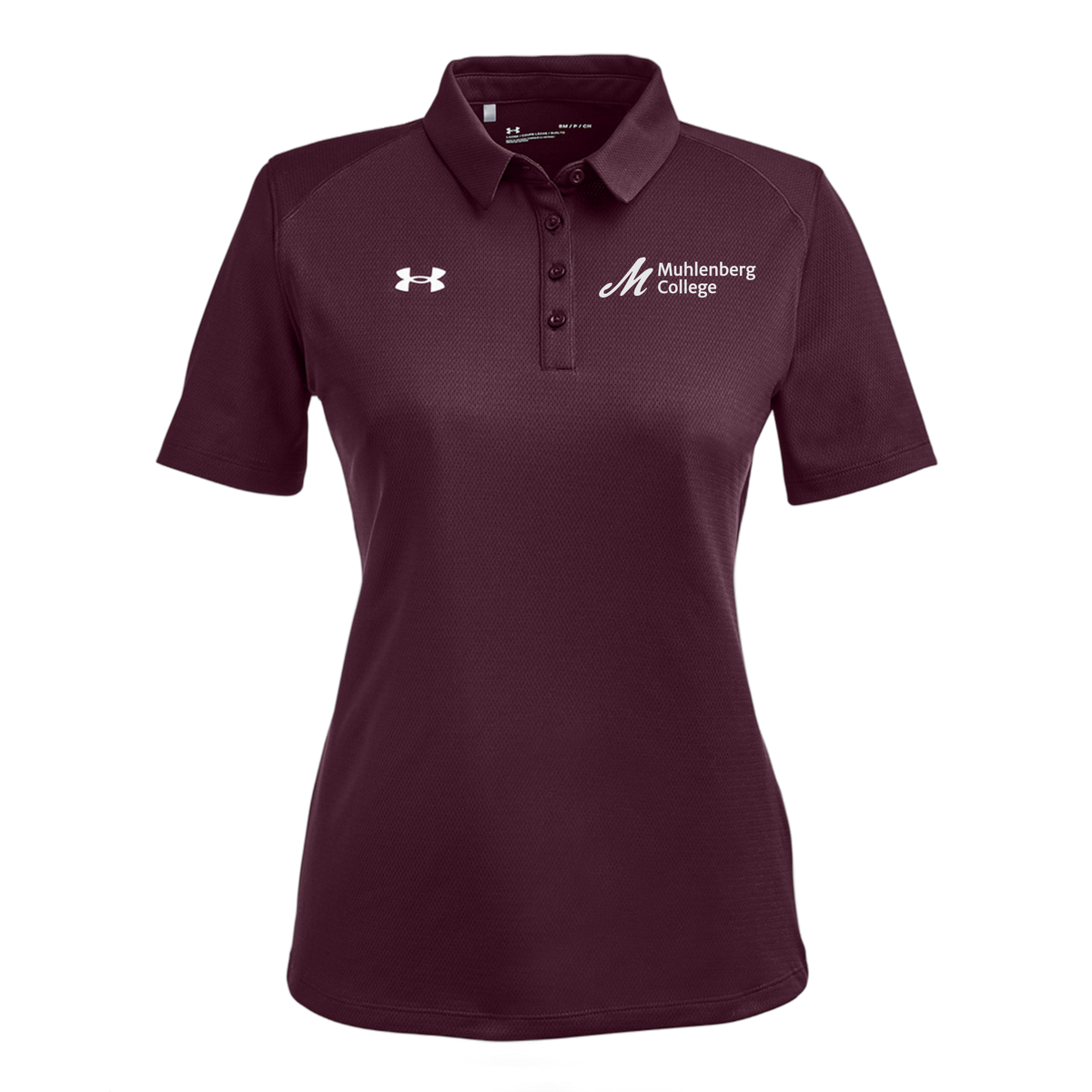 muhlenberg-under-armour-womens-tech-polo-embroidery-leftchest-1370431-maroon-flat-front