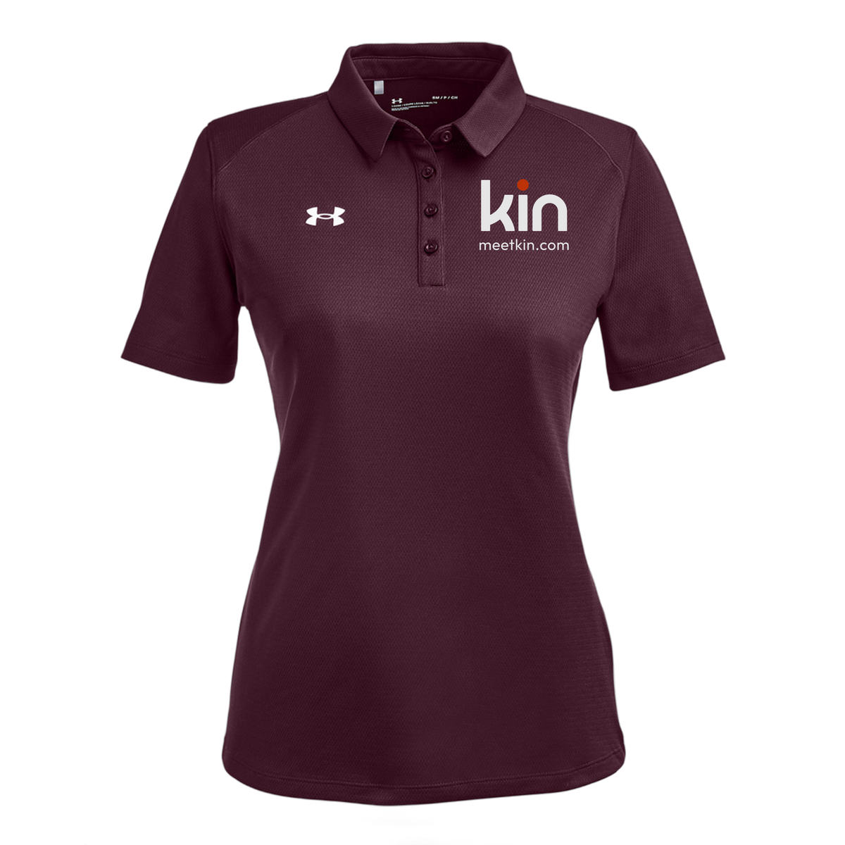 kin-under-armour-womens-tech-polo-embroidery-leftchest-1370431-maroon-flat-front