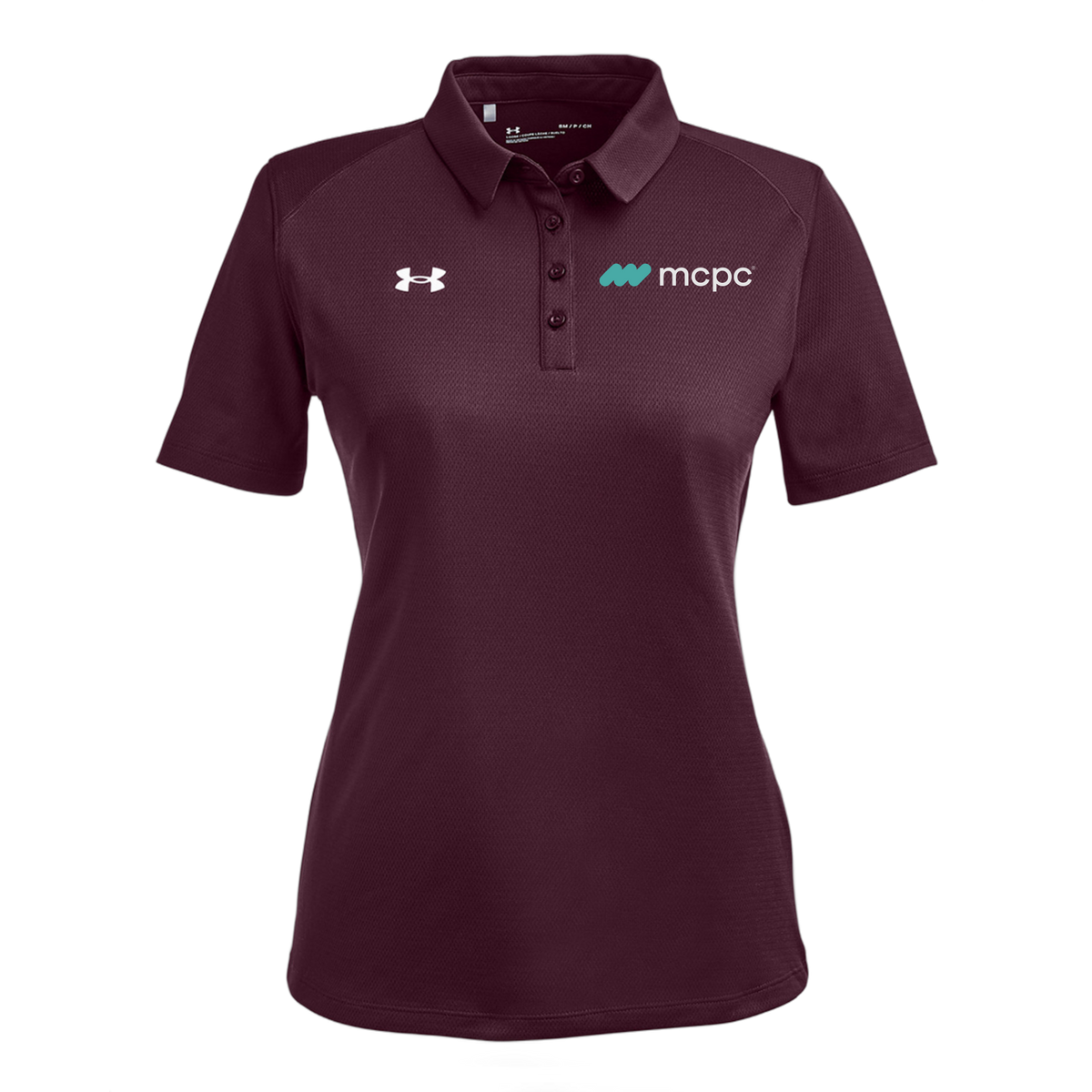 mcpc-under-armour-womens-tech-polo-embroidery-leftchest-1370431-maroon-flat-front