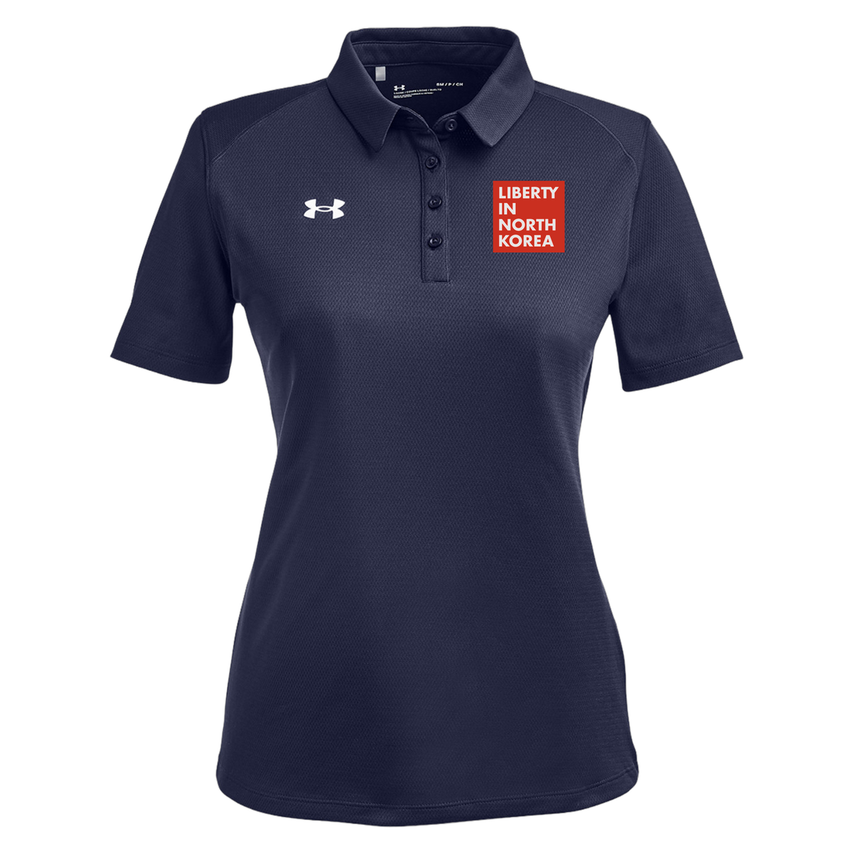 libertyinnorthkorea-under-armour-womens-tech-polo-embroidery-leftchest-1370431-mdnvy-flat-front