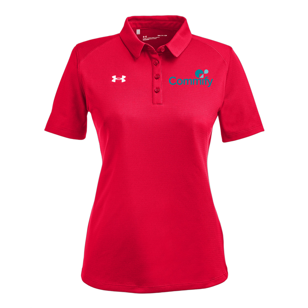 commify-under-armour-womens-tech-polo-embroidery-leftchest-1370431-red-flat-front