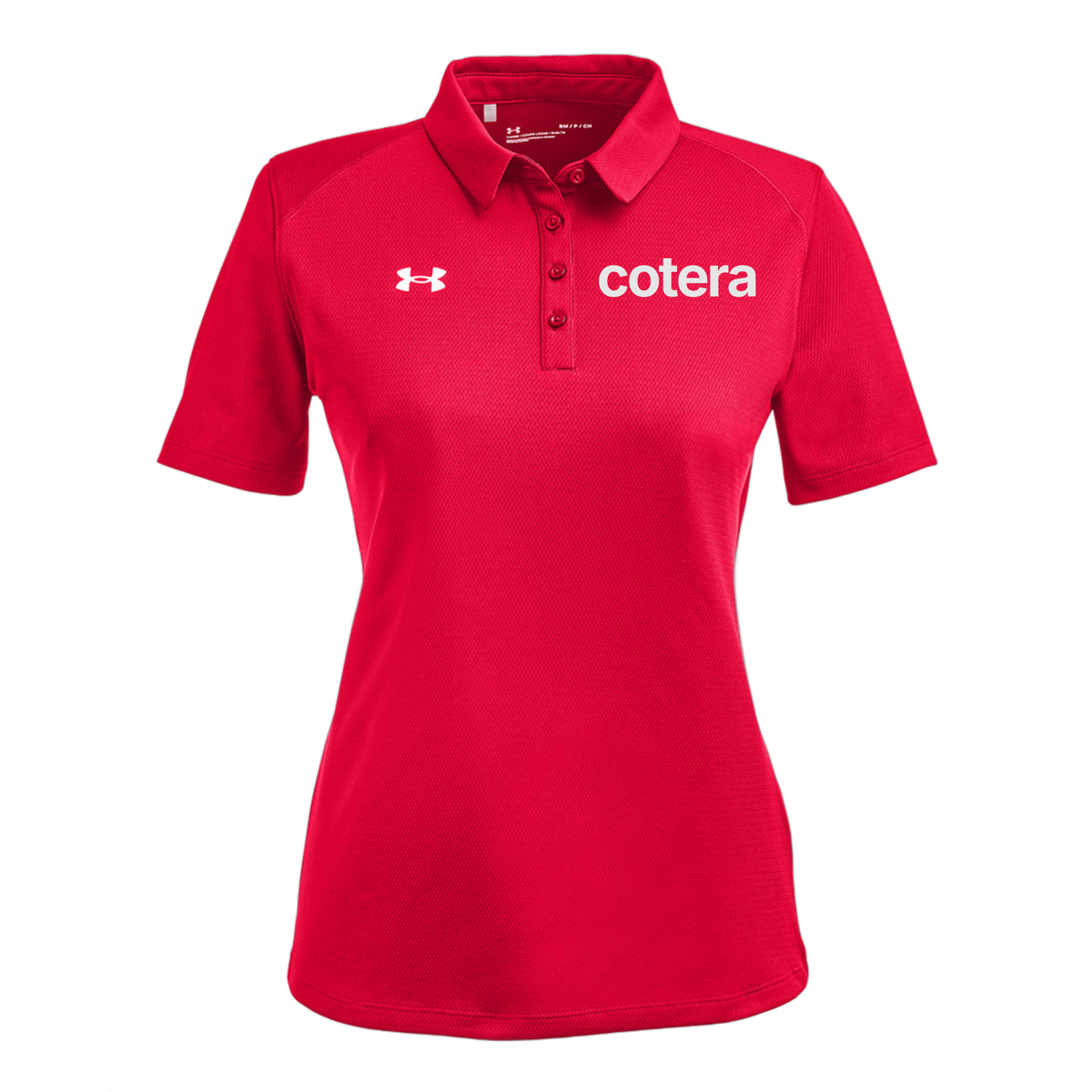cotera-under-armour-womens-tech-polo-embroidery-leftchest-1370431-red-flat-front