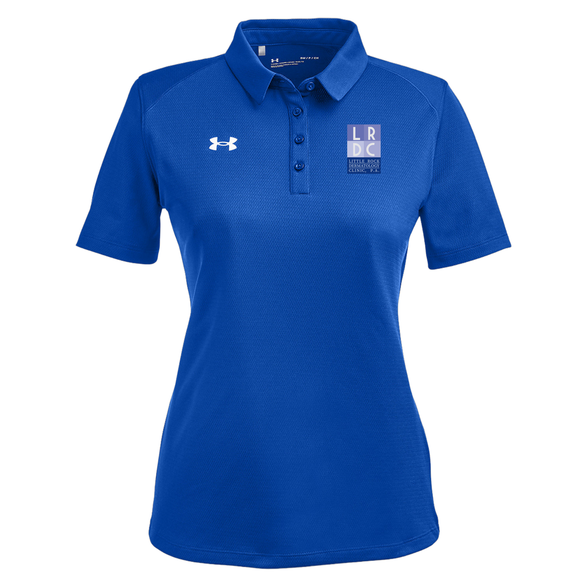 littlerockdermatology-under-armour-womens-tech-polo-embroidery-leftchest-1370431-royal-flat-front