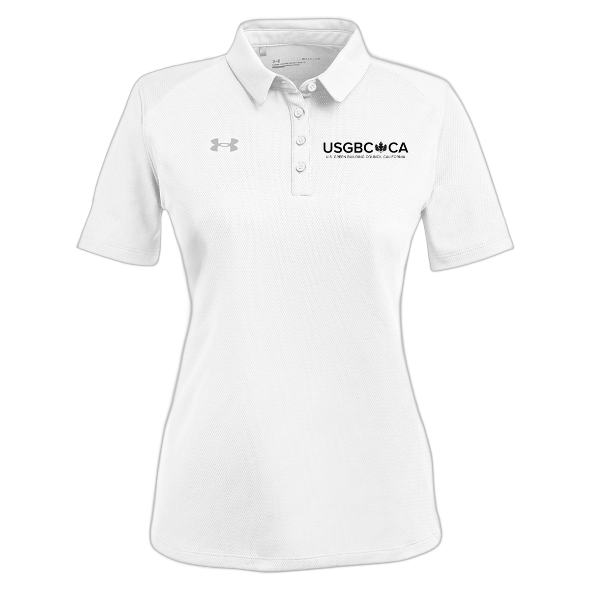 usgbc-ca-under-armour-womens-tech-polo-embroidery-leftchest-1370431-white-flat-front