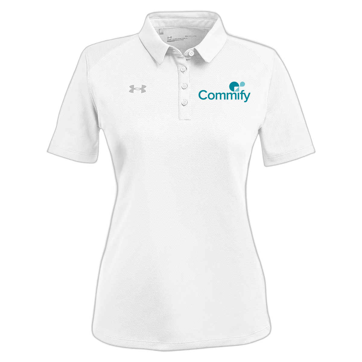 commify-under-armour-womens-tech-polo-embroidery-leftchest-1370431-white-flat-front