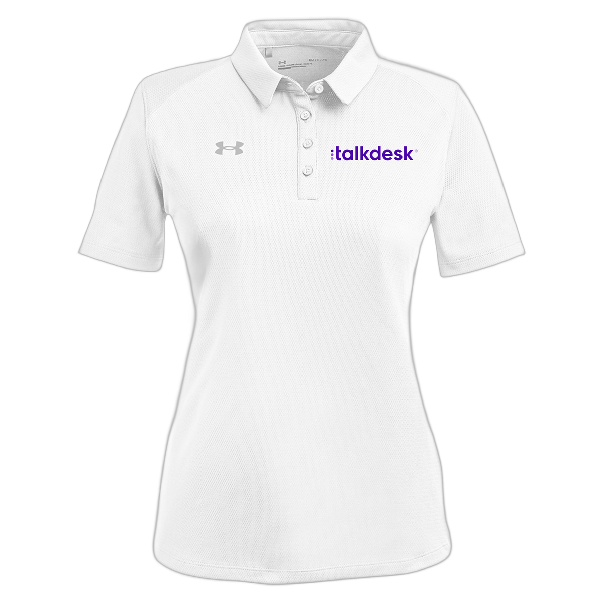 talkdesk-under-armour-womens-tech-polo-embroidery-leftchest-1370431-white-flat-front