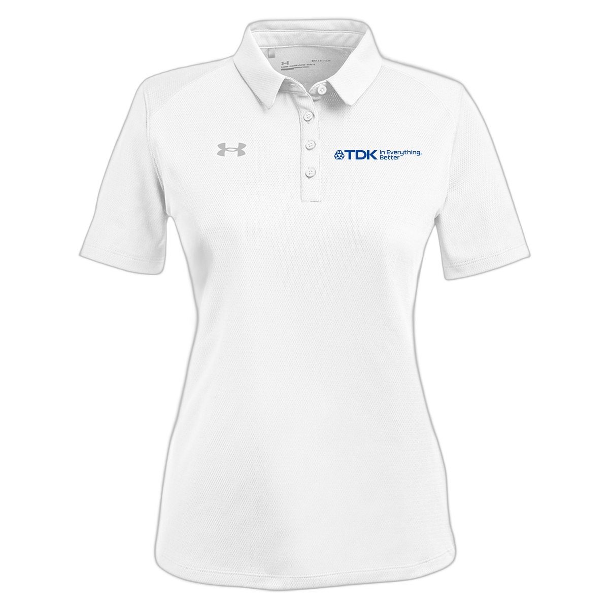 tdk-under-armour-womens-tech-polo-embroidery-leftchest-1370431-white-flat-front