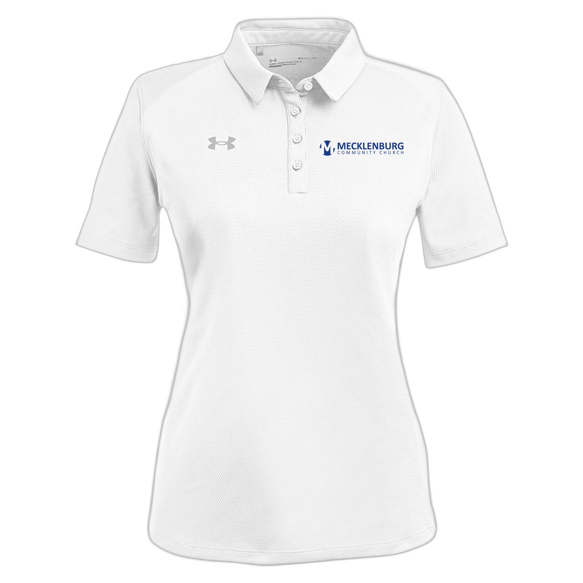mecklenburg-under-armour-womens-tech-polo-embroidery-leftchest-1370431-white-flat-front