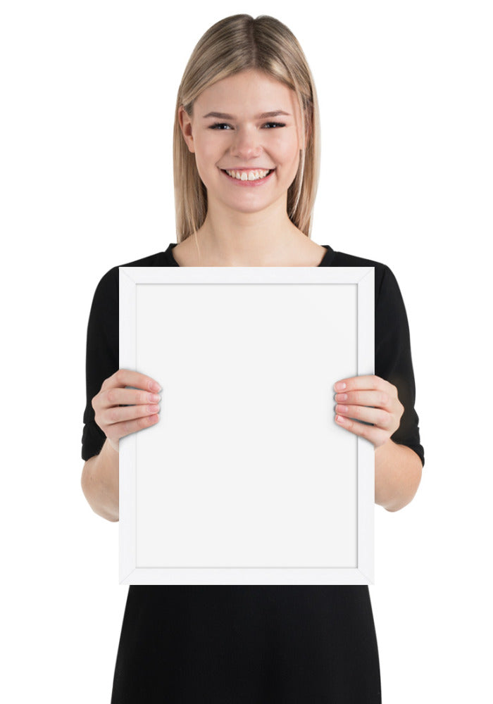 Premium Luster Photo Paper Framed Poster (in)