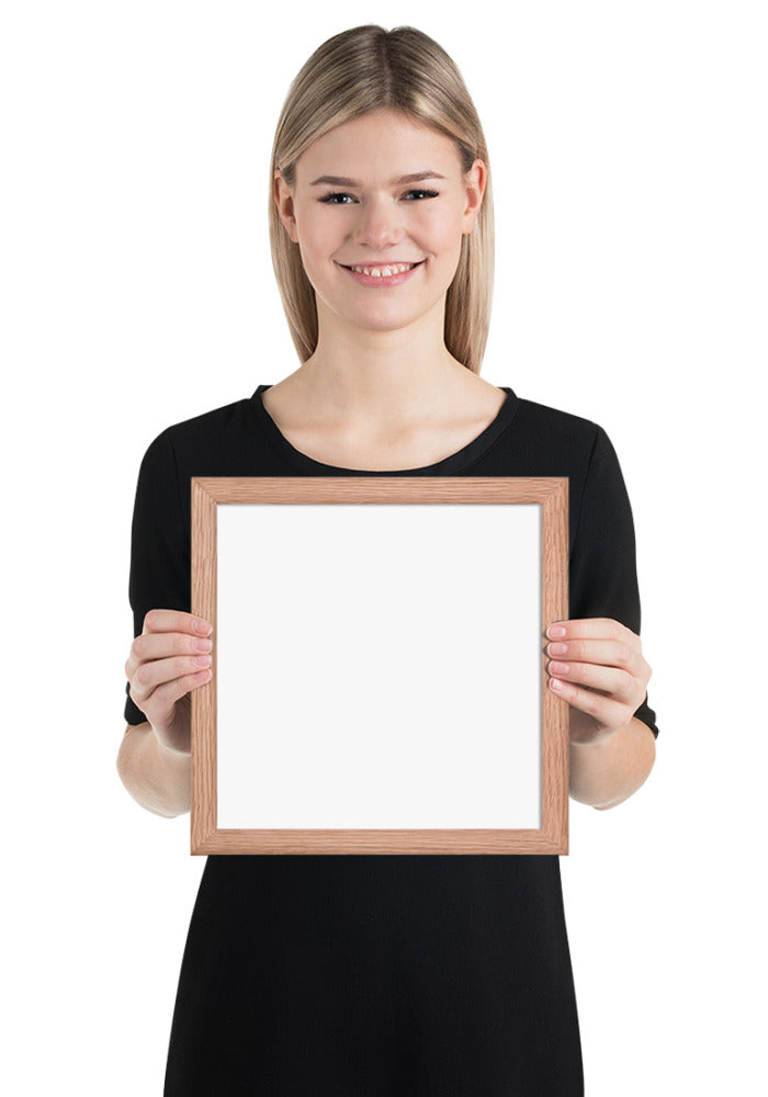 Premium Luster Photo Paper Framed Poster (in)