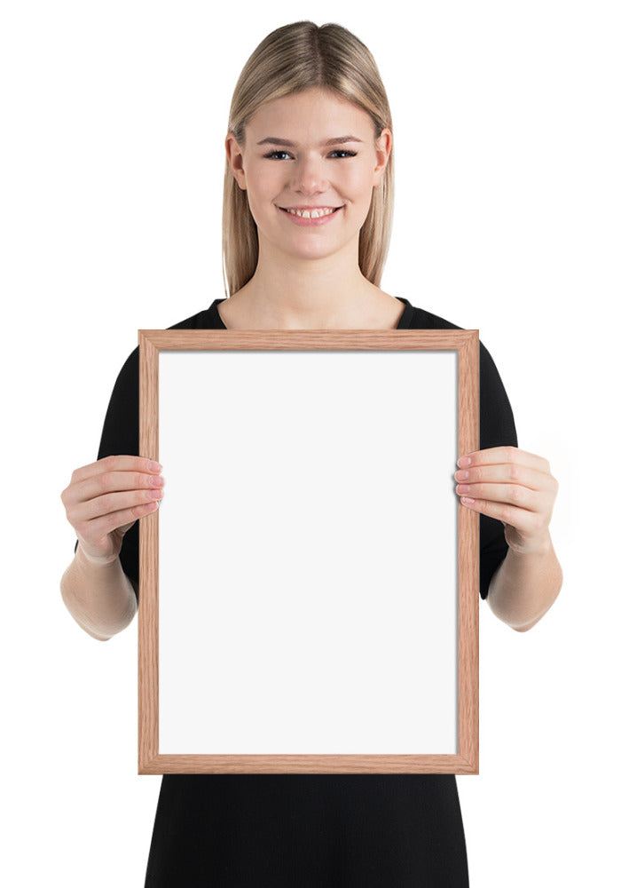 Premium Luster Photo Paper Framed Poster (in)