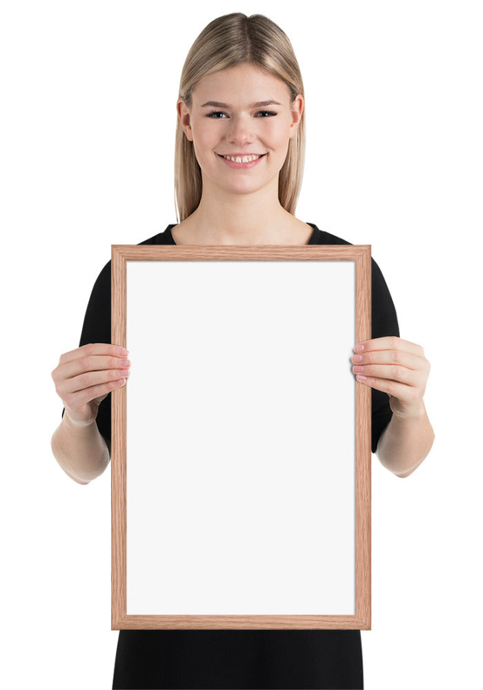 Premium Luster Photo Paper Framed Poster (in)