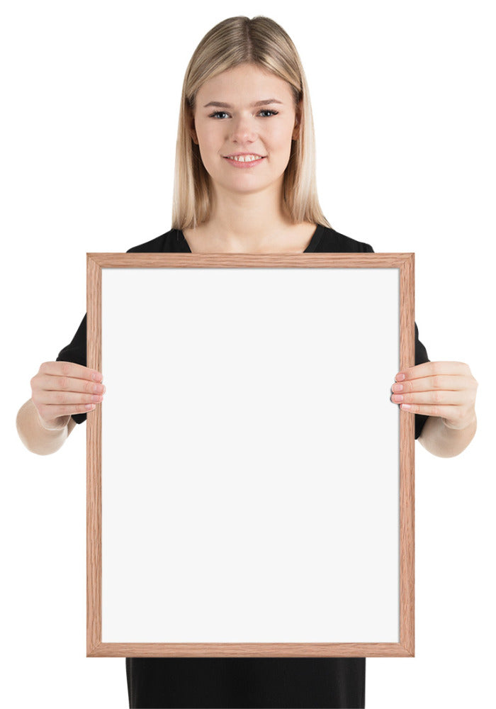 Premium Luster Photo Paper Framed Poster (in)