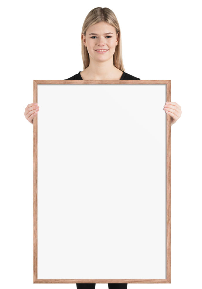Premium Luster Photo Paper Framed Poster (in)