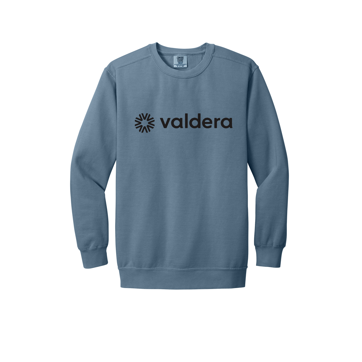 valdera-premium-comfort-crewneck-dtf-front-1566-bluejean-flat-front