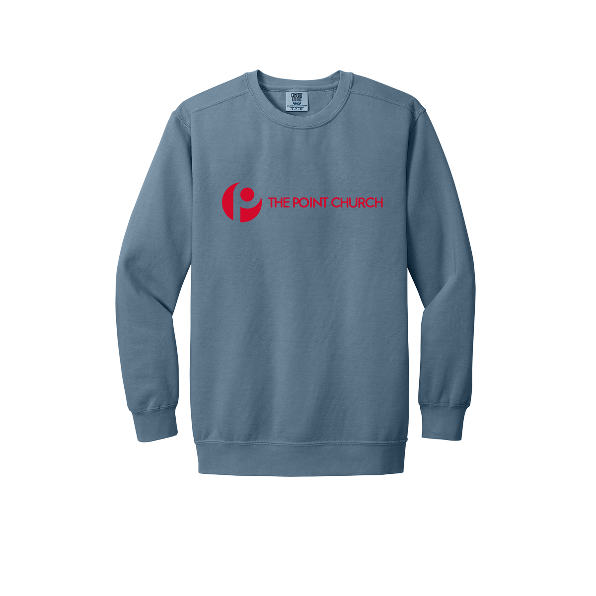 thepointva-premium-comfort-crewneck-dtf-front-1566-bluejean-flat-front