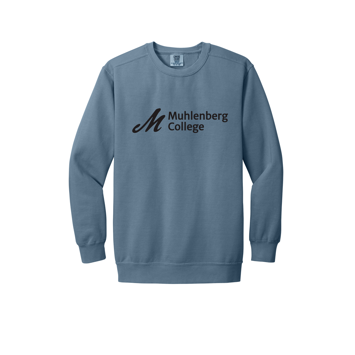 muhlenberg-premium-comfort-crewneck-dtf-front-1566-bluejean-flat-front
