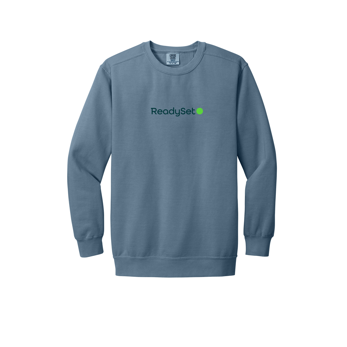 readysetsurgical-premium-clinic-comfort-crewneck-dtf-front-1566-bluejean-flat-front