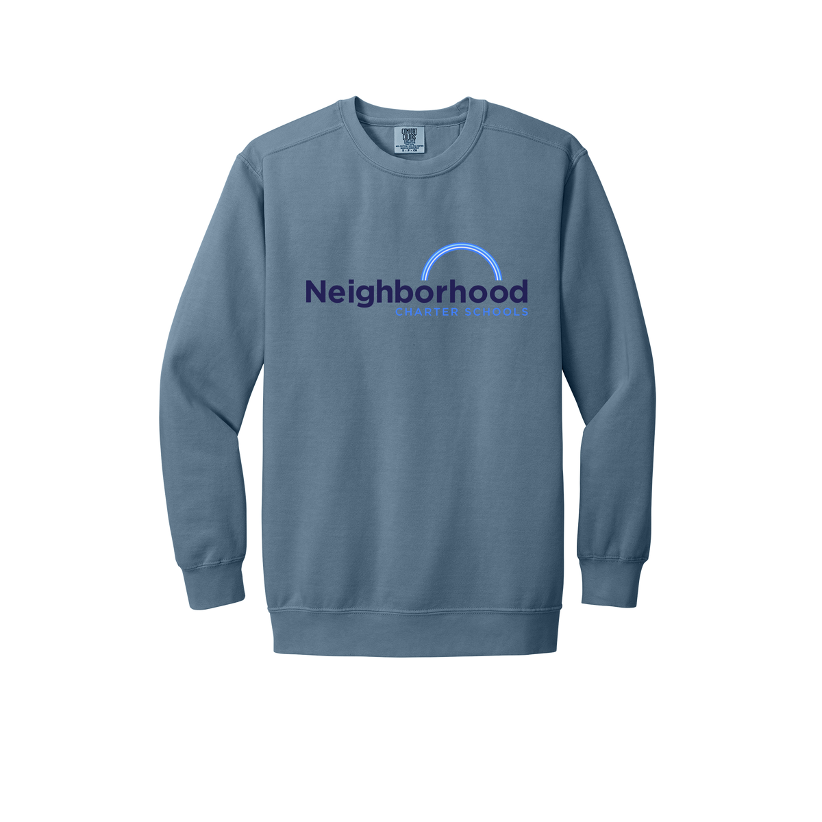 ncschools-premium-comfort-crewneck-dtf-front-1566-bluejean-flat-front