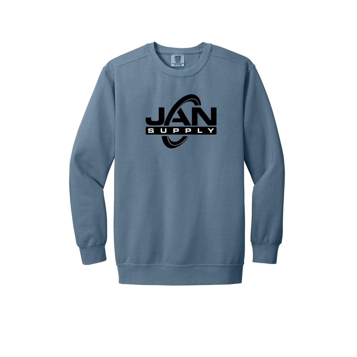 jan-pro-premium-comfort-crewneck-dtf-front-1566-bluejean-flat-front