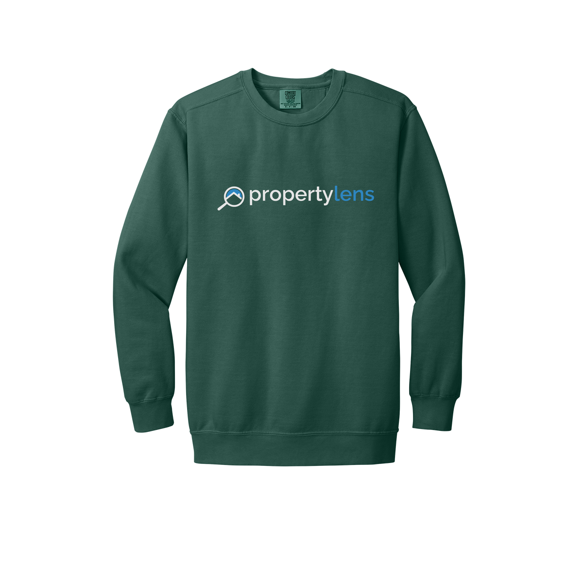 propertylens-premium-comfort-crewneck-dtf-front-1566-bluespruce-flat-front