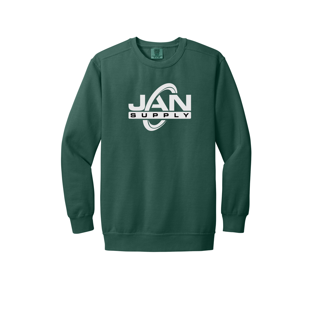 jan-pro-premium-comfort-crewneck-dtf-front-1566-bluespruce-flat-front