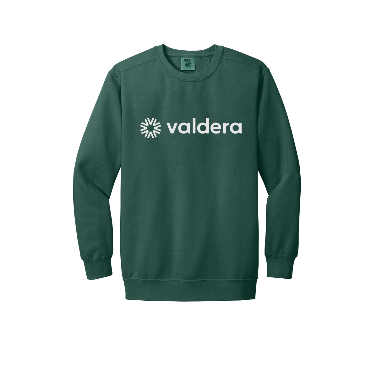 valdera-premium-comfort-crewneck-dtf-front-1566-bluespruce-flat-front