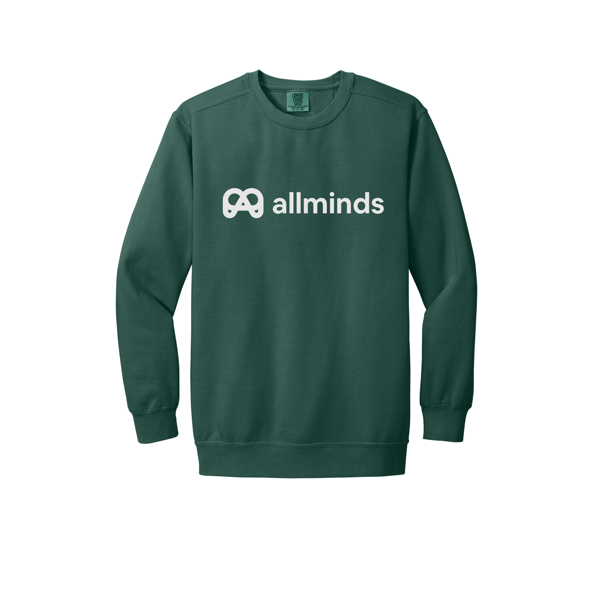 getallminds-premium-comfort-crewneck-dtf-front-1566-bluespruce-flat-front