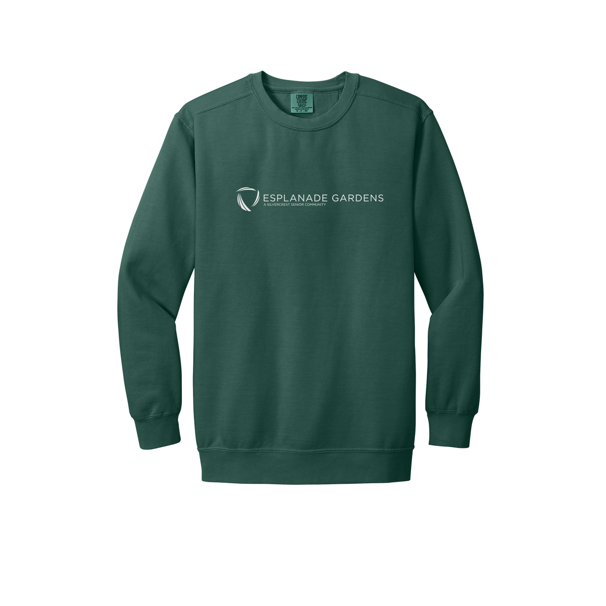 esplanadeseniorcampus-premium-clinic-comfort-crewneck-dtf-front-1566-bluespruce-flat-front