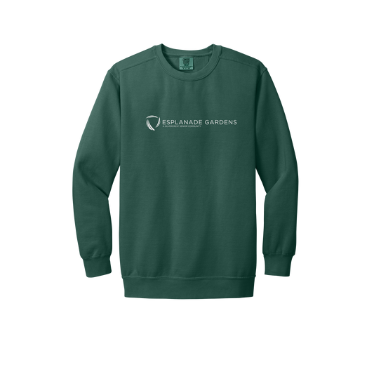 esplanadeseniorcampus-premium-clinic-comfort-crewneck-dtf-front-1566-bluespruce-flat-front