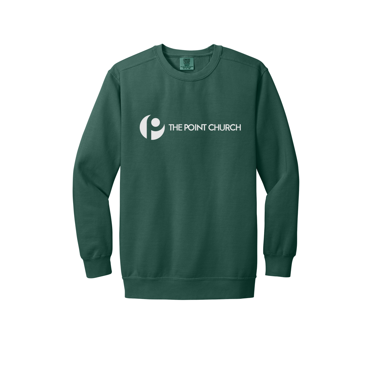thepointva-premium-comfort-crewneck-dtf-front-1566-bluespruce-flat-front