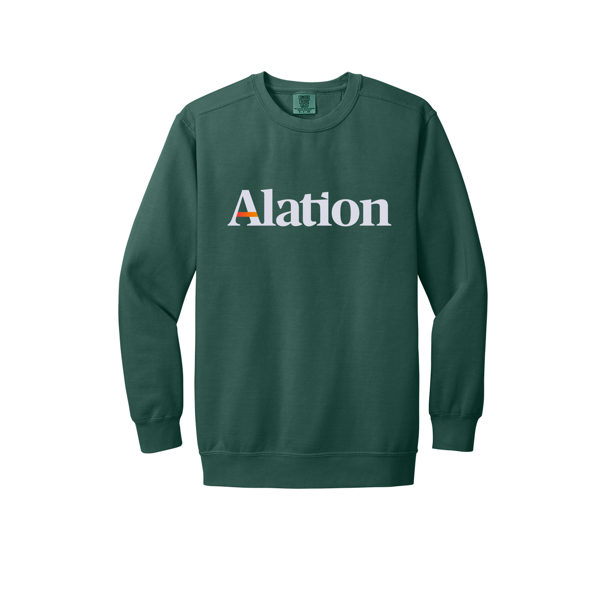 alation-premium-comfort-crewneck-dtf-front-1566-bluespruce-flat-front