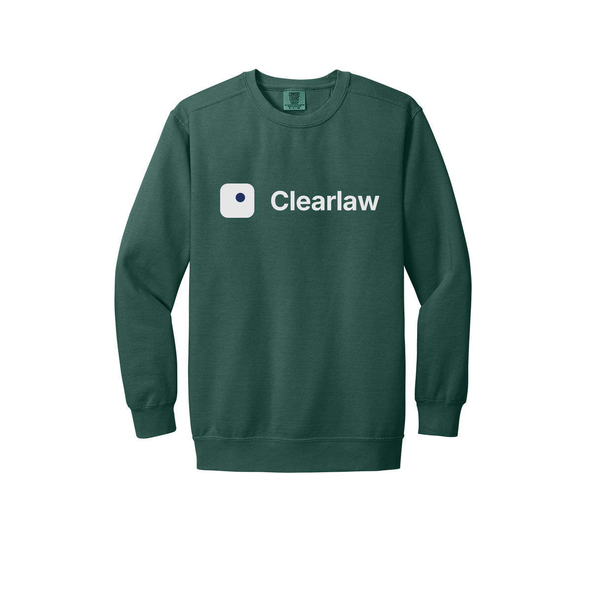 clearlaw-premium-comfort-crewneck-dtf-front-1566-bluespruce-flat-front